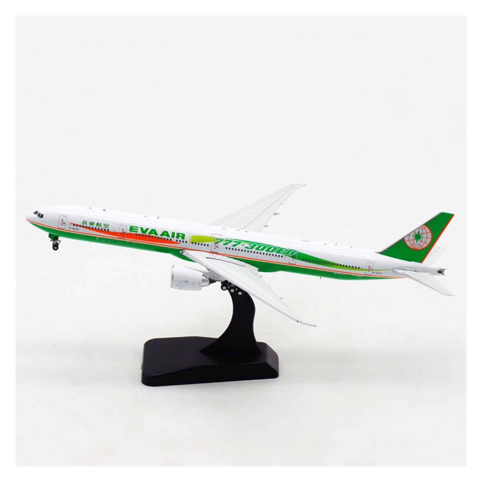 1/400 B777-300ER エバーエアー www.JetCollector.com: EVA Air Ribbon B777-300ER 1:400 Scale