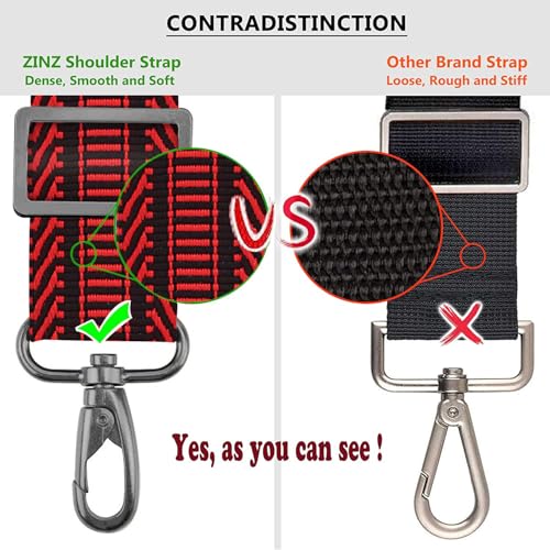 Image of ZINZ 57 inch Adjustable Bag Straps Replacement with Thick Fixed Pad