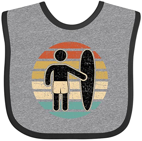 inktastic Surfing Retro Sunset for Surfer Baby Bib