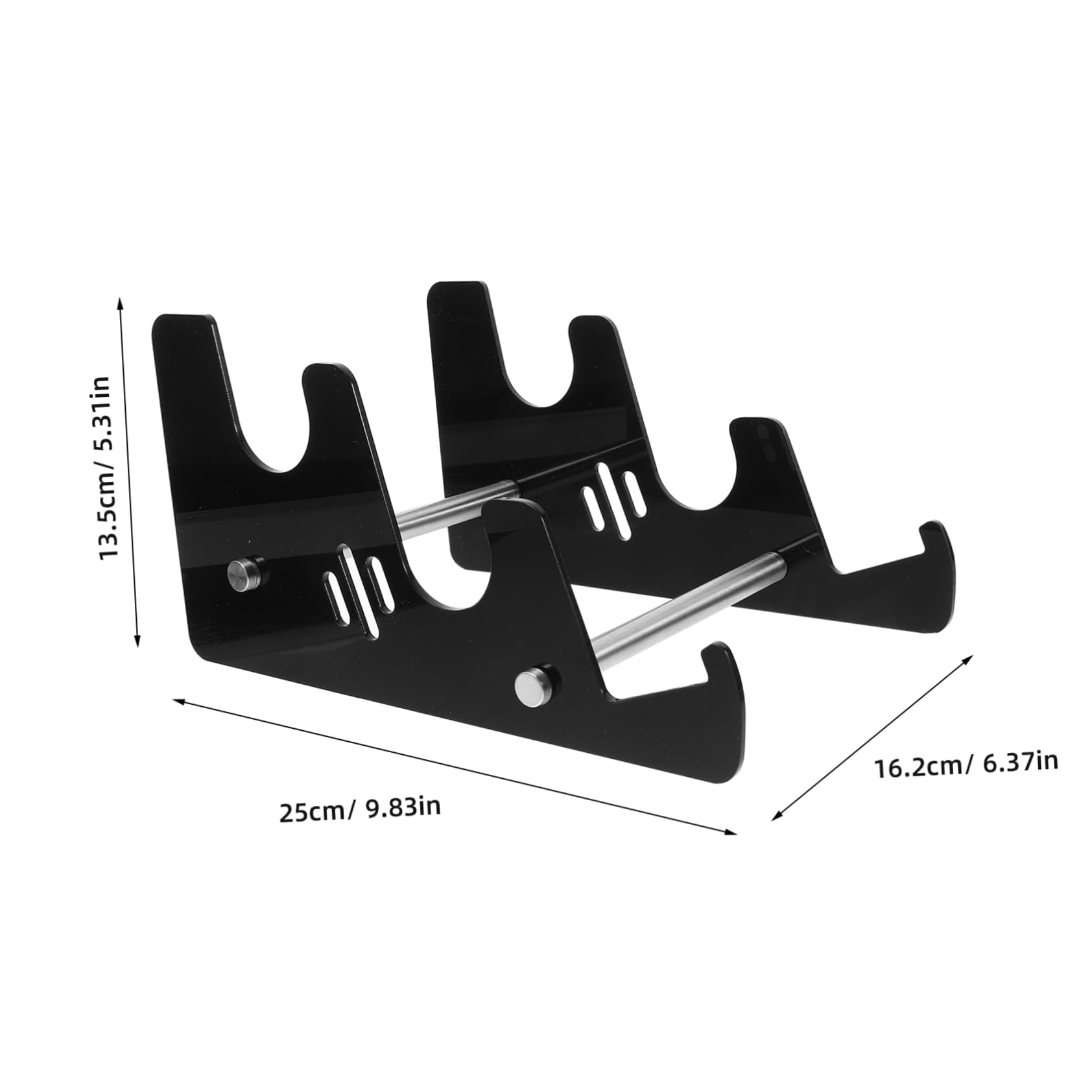 HOMSFOU Lightweight Acrylic Keyboard Stand Multi-tier Holder Easy to Use for Organizing Your Desk