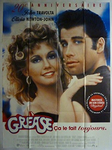 Affiche Cinema Originale Grease Edition Rare Grande Taille 116x158 cm
