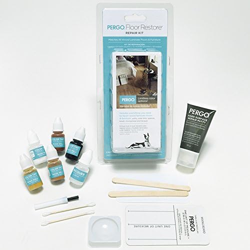 Pergo Hardwood Floor Scratch Repair Kit - Wood Putty Filler, Furniture Touch Up, Nail Hole Remover, Color Matches like a Wood Stain Pen or Marker
