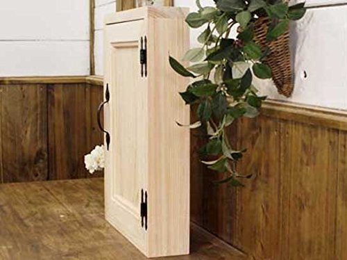 Amazon.co.jp: キーボックス 無塗装白木 30×7×40cm アイアン