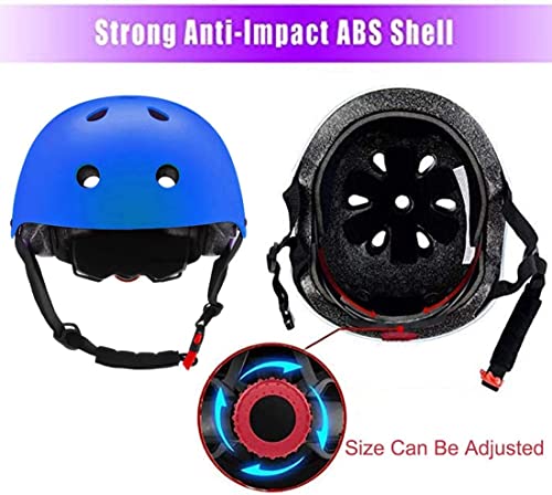 Image of Adjustable Helmet for Ages 3-16 Kids Toddler Boys Girls Youth,Protective Gear with Elbow Knee Wrist Pads for Multi-Sports Skateboarding Bike Riding Scooter Inline skatings Longboard Roller Skate