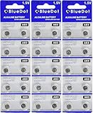 BlueDot Trading AG3 LR41 SR41 392 196 Alkaline Button Coin Cell 1.55v Battery for Watches, Calculators, Toys, Other Electronic Products, Quantity 30 Count