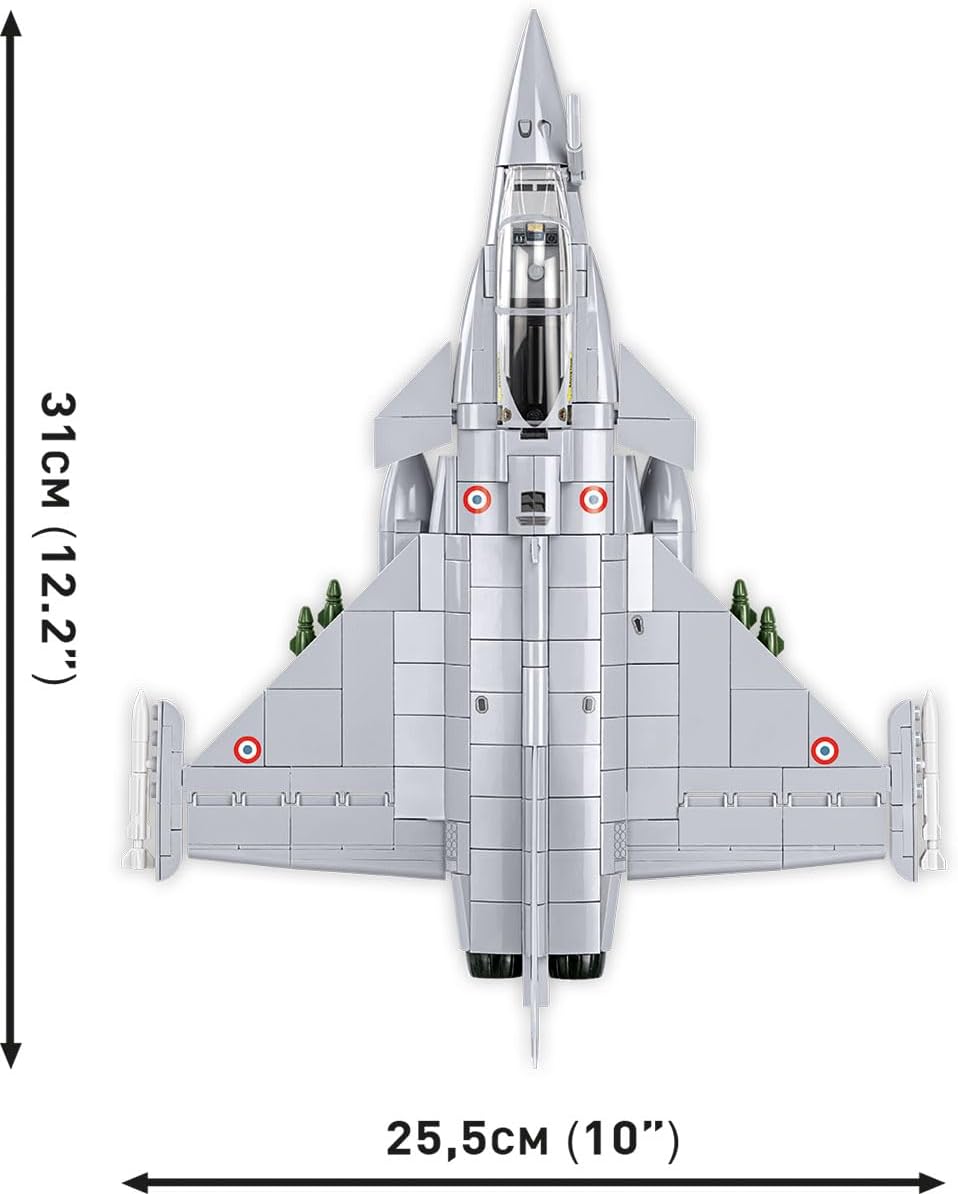 COBI Armed Forces Dassault Rafale C Aircraft Building Set, 551 Pieces