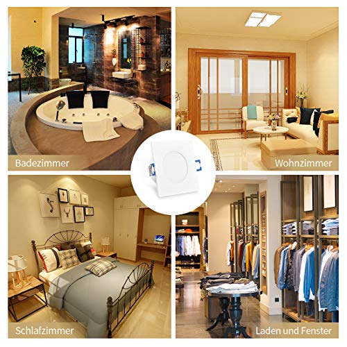 KYOTECH Faretti LED Incasso,set da 6,bianco caldo