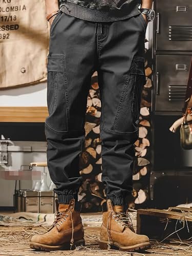 Image of Lymio Cargo for Men || Cotton Cargo Pant || Drawstring Waist Pant (Also Available in Plus Sizes) (101-104)