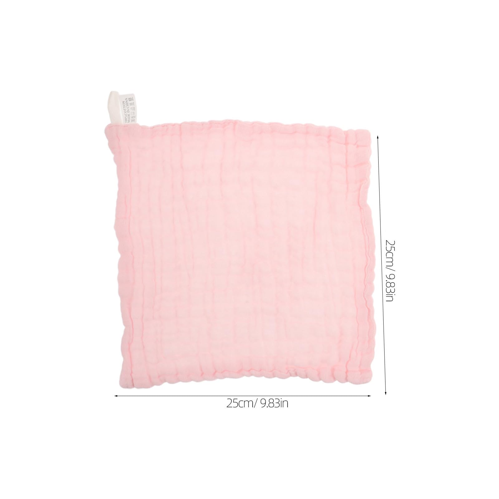 Toyvian 18 Piezas Toalla de Baño para de Algodón Puro, Seis Capas, Tamaño 25x25 Cm, Flexible y Absorbente para Limpieza Delicada, Adecuado para Pañales y Cuidado Diario