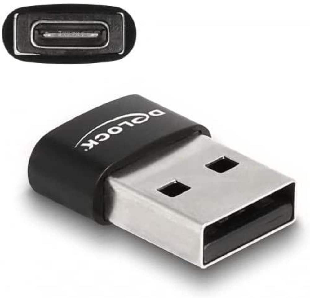 Delock 60002 USB 2.0 Adapter [1x USB 2.0 connector A - 1x USB-C® s...