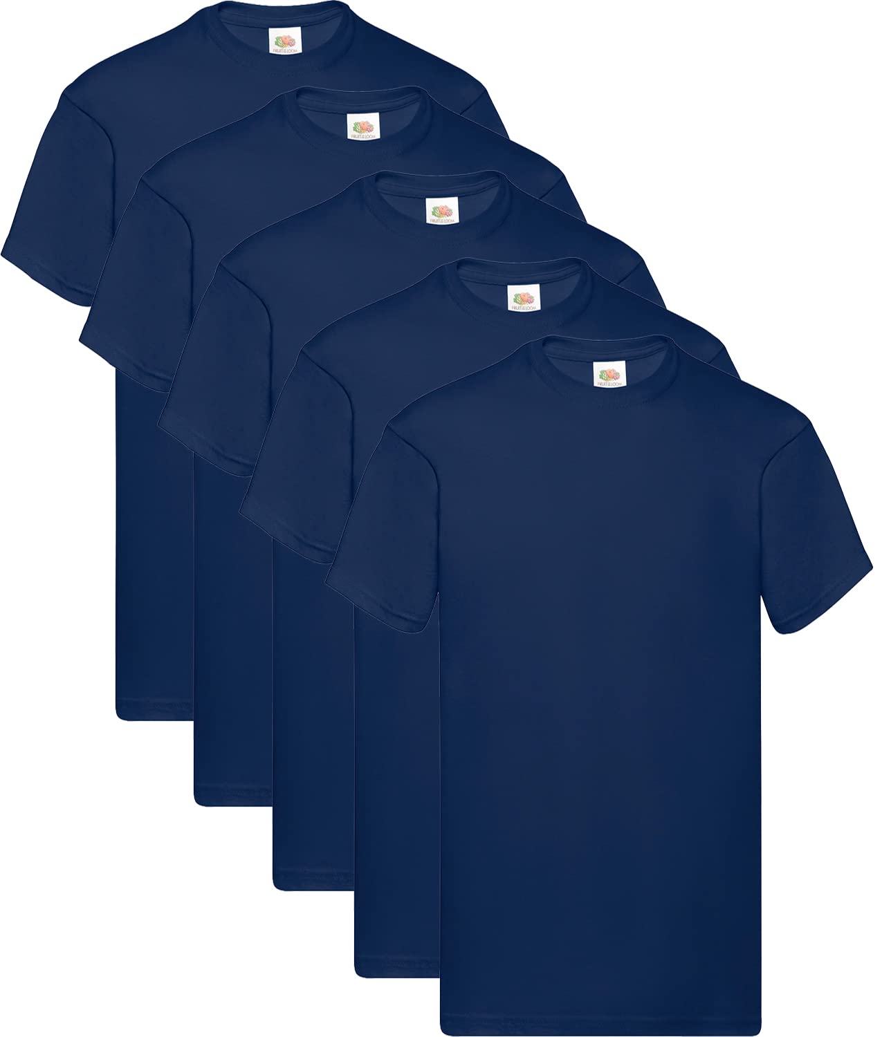 Fruit Of The Loom Men's 5 Navy + 1 Hl Purchase Notepad Shirt, 3XL