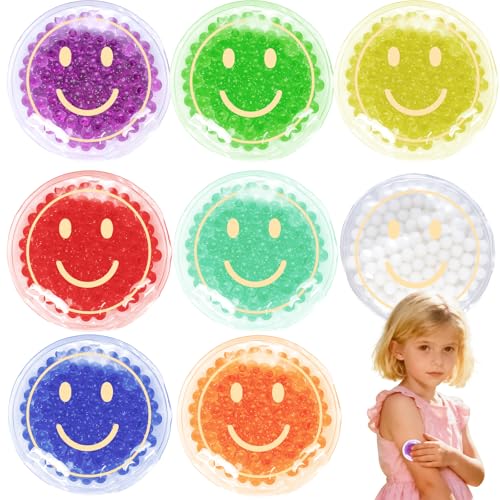 Kids Ice Pack - 8 Vibrant Colors Reusable Soft Gel Cold Compress for Children | Flexible Injury Relief for Swelling, Bumps & Bruises