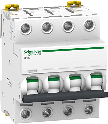 Preisvergleich Produktbild Schneider A9F92470 Leitungsschutzschalter iC60L, 4P, 0,5A, Z-Charakteristik, 100kA