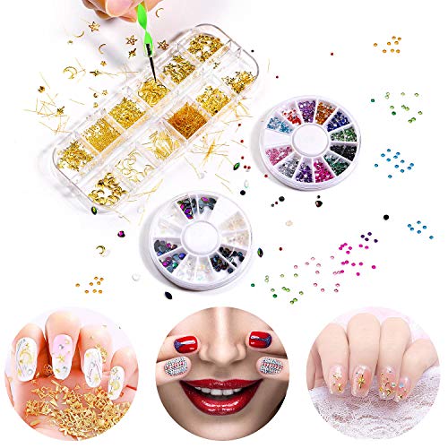 Nail Art Pinsel Set, GuKKK 39 Stücke Nageldesign-Zubehör, 15 Stücke Nagel Pinsel, 5 Stücke Dotting Pen, 10 Streifenband… – Bild 6