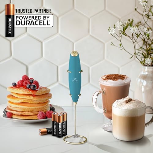 image for Zulay Kitchen Powerful Milk Frother Wand With 4 AA Duracell Batteries 