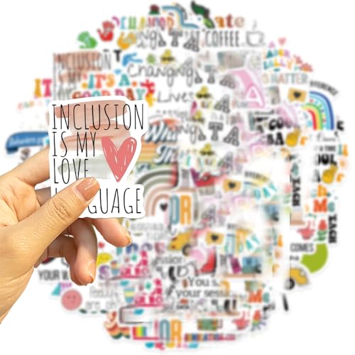 50Pcs ABA Stickers Applied Behaviour Analysis Cartoon Decal People Who Care About Children with Autism Sticker for Kids Teens Adults for Water Bottle Laptop Luggage (Black) - Image 6