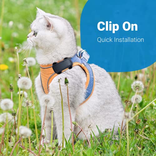 Image of Tractive GPS Cat 4 Tracker Harness Attachment, for Cat Walks with Peace of Mind, Velcro Straps, Black