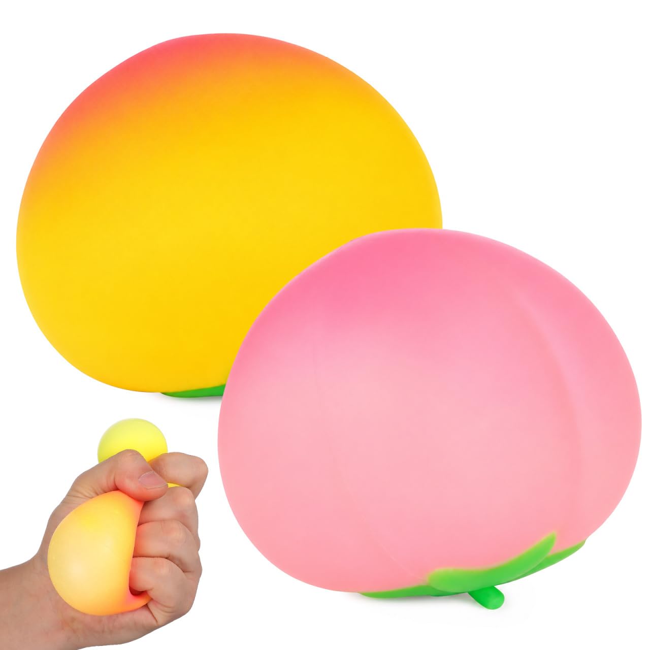SQUEEZEマスターフルーツチーズプレス、ソフトフルーツ Amazon.com: MAGICLULU 2pcs Peach Squeeze Toys, Soft Fruit Squishy