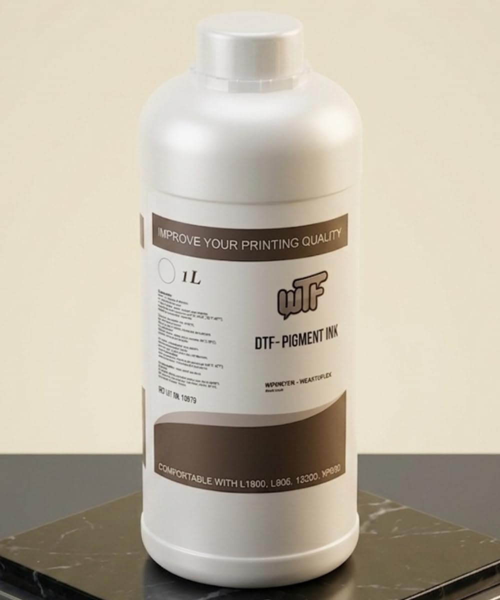 WTF DTF Pigment Ink, 1L, Compatible with L1800, L806, 13200,L1390,XP600 | Improves Print Quality, Pigment-Based Formula, 1 Litre Bottle, Wide Printer Compatibility-image-31