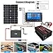 Generic 300W 12V-110V/220V Solar Panel Kit Complete Solar Power System 30A Controller + 18W18V Solar Panel Inverter Kit (12V-220V), Black and Red