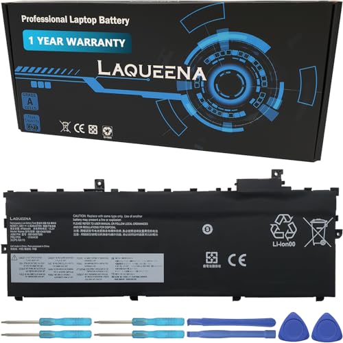 LAQUEENA SB10K97586 Laptop Battery Compatible with Lenovo ThinkPad X1 Carbon 5th Gen (2017)/ X1 Carbon 6th Gen (2018) Series SB10K97587 SB10K97588 01AV430 01AV431 01AV494 01AV429 11.58V 57Wh 3-Cell