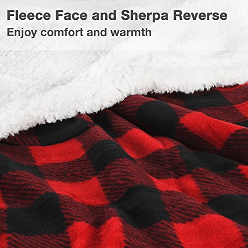 Image of Catalonia Sherpa Wearable Blanket with Sleeves & Foot Pocket for Adults
