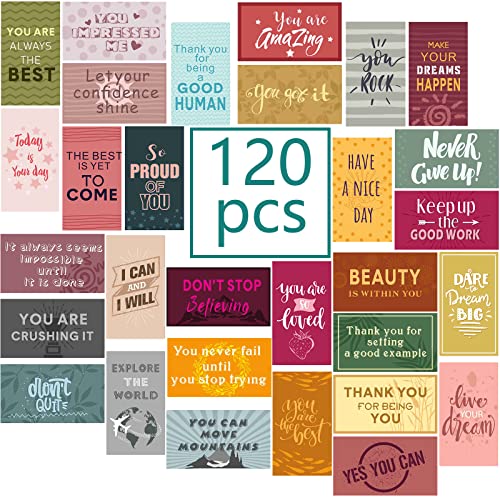 Outus Motivational Quote Cards 120 Pcs 30 Styles