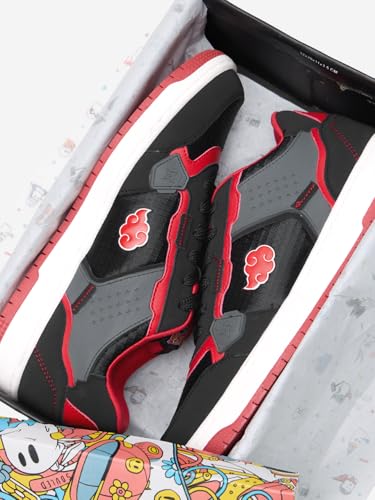 Image of The Souled Store Naruto Shippuden: The Rogue Shinobi Men and Boys Lace Up Low Top Sneakers