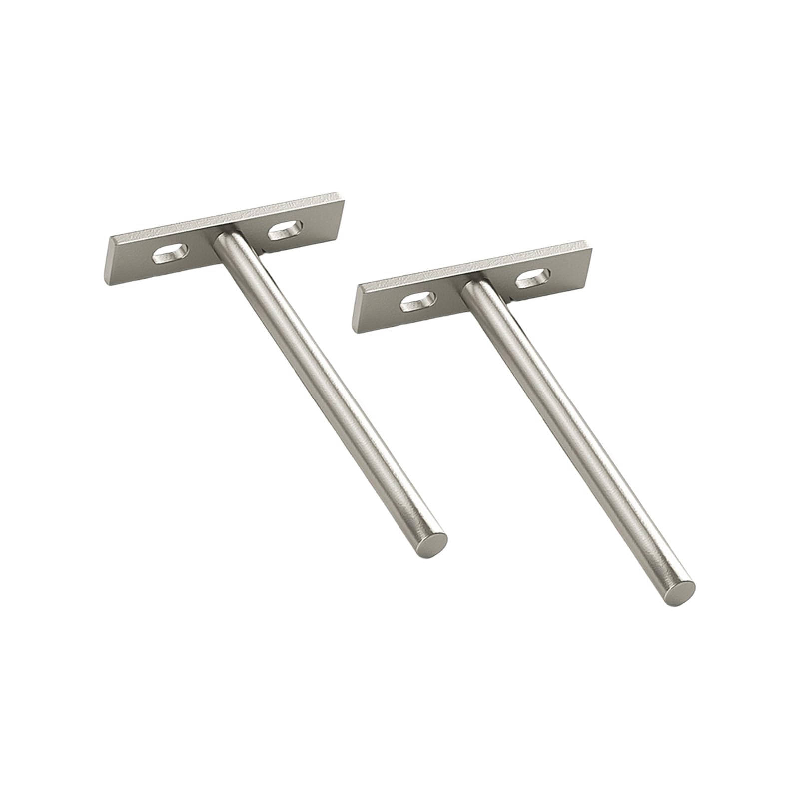 Fentency A 2Pcs Iron Wall Brackets Concealed Shelf Rustproof Heavy Duty Floating Brackets Furniture Hardware Rustproof Wall