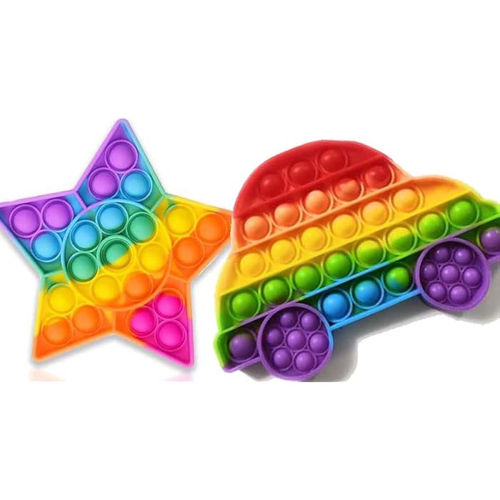 Buy Xcentax Star & car ambasdar popit Combo Pack of 2 popit pop it