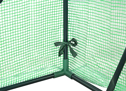 Foto von Royal Gardineer Foliengewächshaus: 2er-Set Tomaten-Folien-Gewächshäuser, Aufroll-Tür, 100x50x150 cm, grün (Gewächshaus Regal, Tomaten Gewächshaus Balkon, Abdeckhaube)