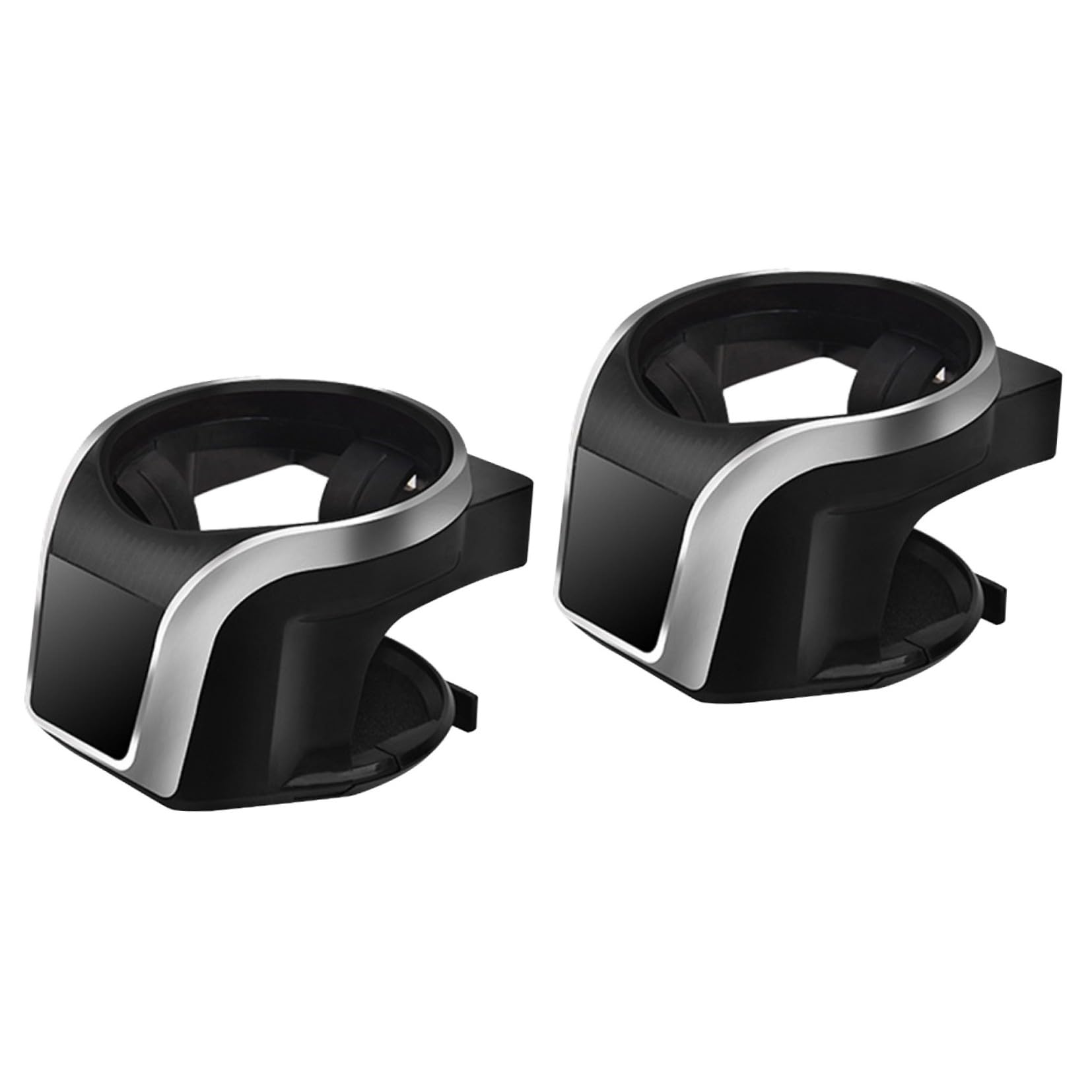 Hemobllo 2pezzi Supporto Auto Multifunzionale Per Smartphone e Porta Bevande Supporto Magnetico Per Ventilazione Argento Per Tutti Modelli Di Veicoli Compatibile Con Smartphone Di Ogni Tipo