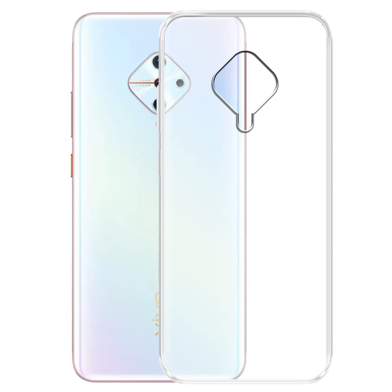 Amazon Brand - Solimo Back Cover for Vivo S1 Pro (Silicone_Transparent) (B08497BG99) Amazon Price History, Amazon Price Tracker