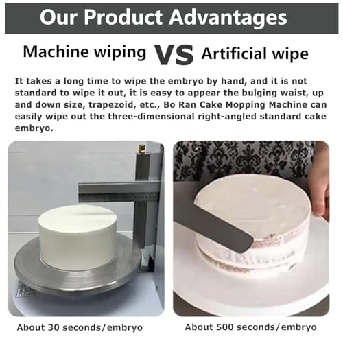 Machine à glaçage électrique pour gâteaux, racleur à crème, Machine à décorer réglable pour Une Application Lisse de la crème, idéale pour la décoration de gâteaux d'anniversaire