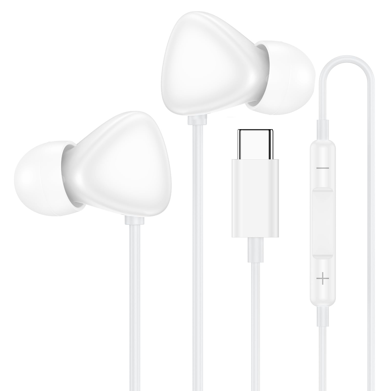 USB C Ear Buds Wired for iPhone 17 17 Pro Max 16e 16 16 ProMax 16Plus 15 Pro