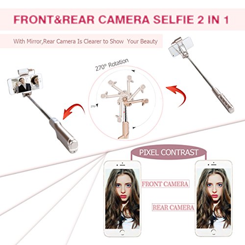 CoastaCloud Asta per selfie bluetooth con Flash