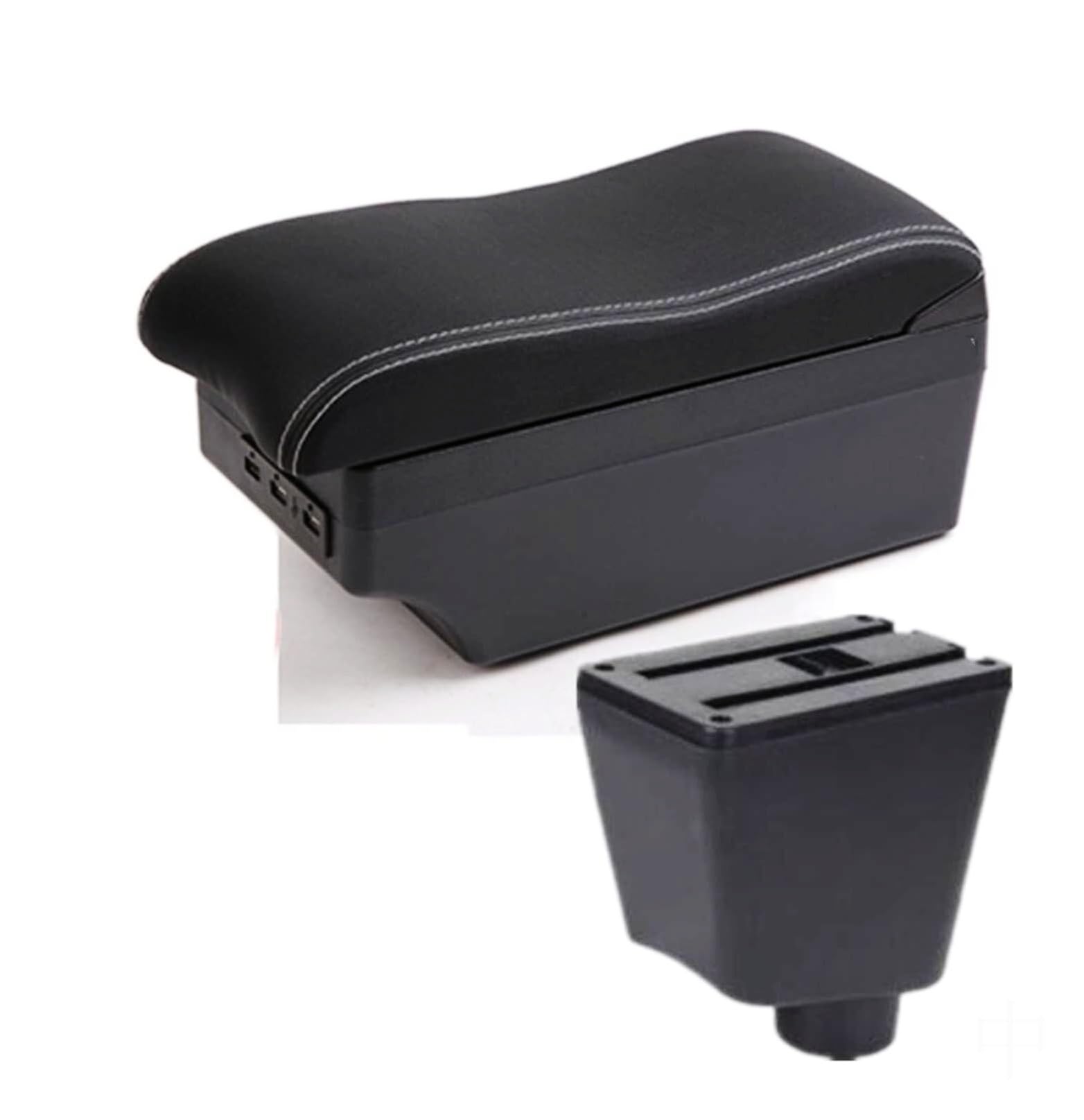Car Armrest Storage Box For Captur and For Clio 4 2015-2018 Armrest Storage For Box with USB and Ashtray