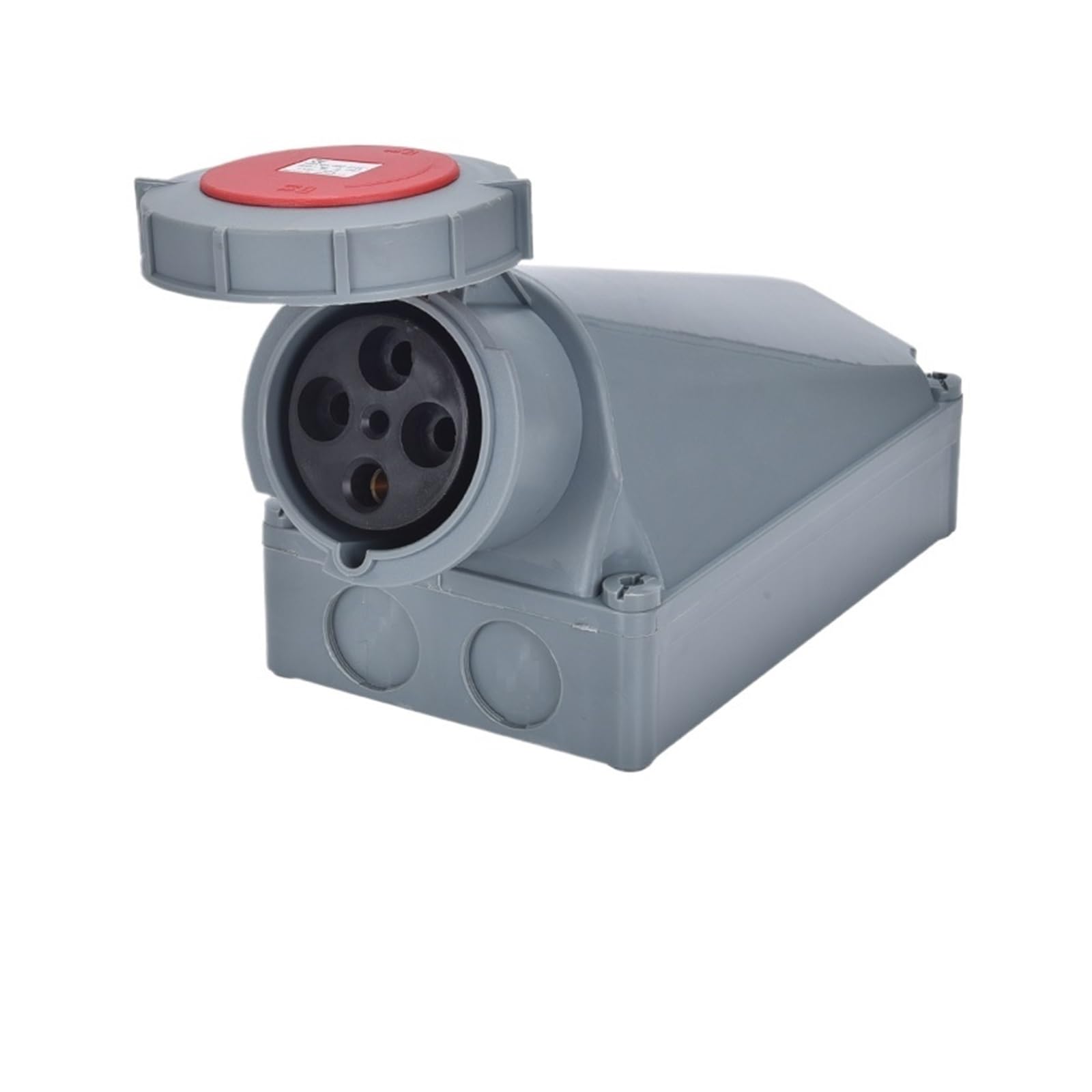 Conector de clavija resistente al agua industrial trifásico 63A/125A 3 núcleos 4P5 orificios a prueba explosiones enchufe expuesto y oculto aviación(4P125A IP67 surface mounted)