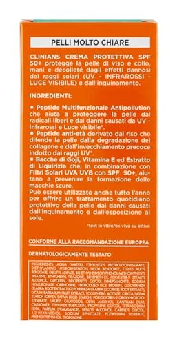Clinians Solare Crema Viso Protettiva Anti Age