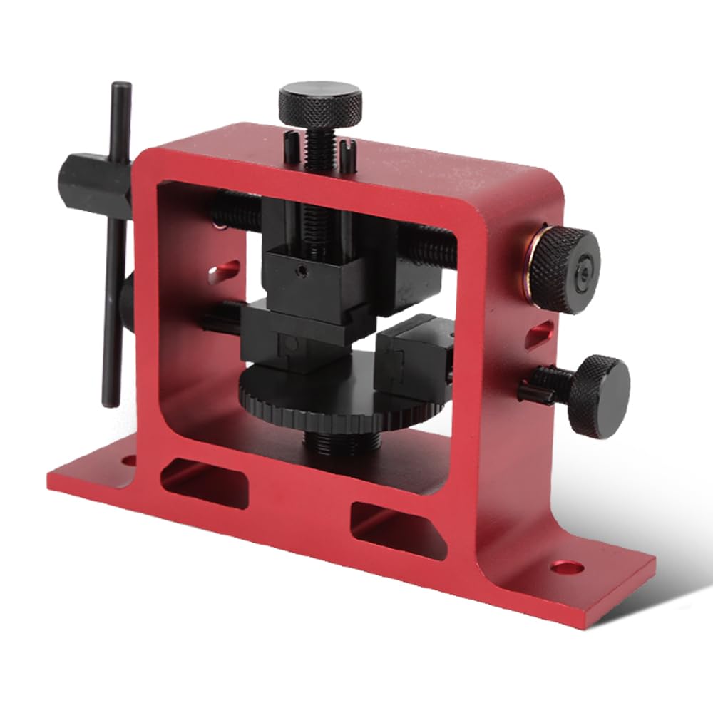 Herramienta de empujador de Vista Trasera, Pistola Universal, Herramienta de Ajuste de Herramienta de Vista Trasera de aleación de Aluminio anodizado con Cola de Milano para automoción(Rojo)