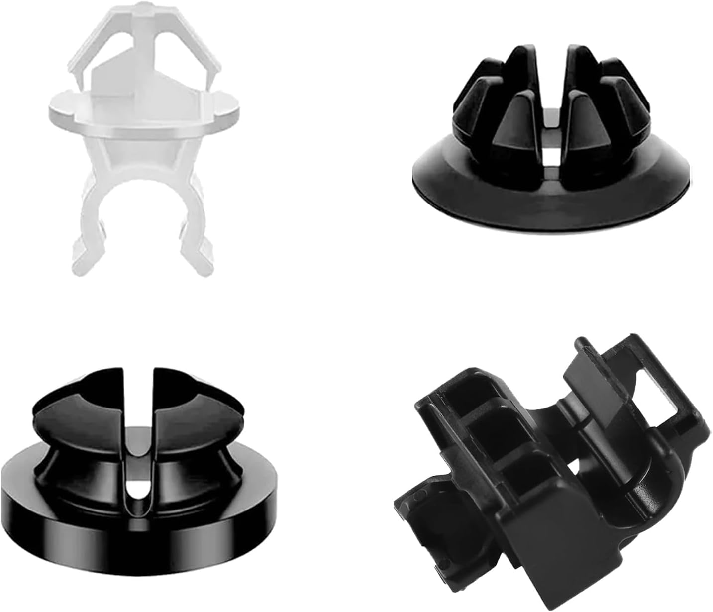 4PCS Hood Prop Rod Clip, Car Hood Support Prop Rod Holder Clips, 91503-SS0-003 Hood Rod Grommet Clamp, Vehicle Engine Hood Stay Retainer Clips for Honda Accord Odyssey Acura TSX
