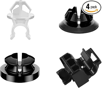 4PCS Hood Prop Rod Clip, Car Hood Support Prop Rod Holder Clips, 91503-SS0-003 Hood Rod Grommet Clamp, Vehicle Engine Hood Stay Retainer Clips for Honda Accord Odyssey Acura TSX