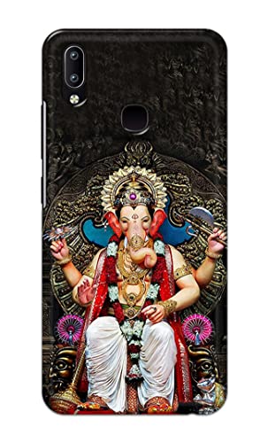 Image of PRINTFIDAA Lord Ganesh Bappa Moriya Printed Designer Hard Back Case Cover for Vivo Y91 / Vivo Y95 -(TY) MVN1010