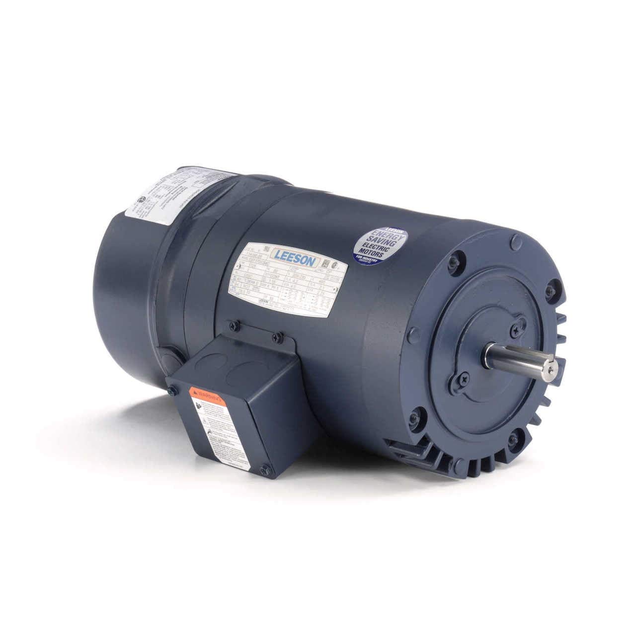 1 hp 1725 RPM 56C Frame ODP C-Face (No Base) Brake Motor 208