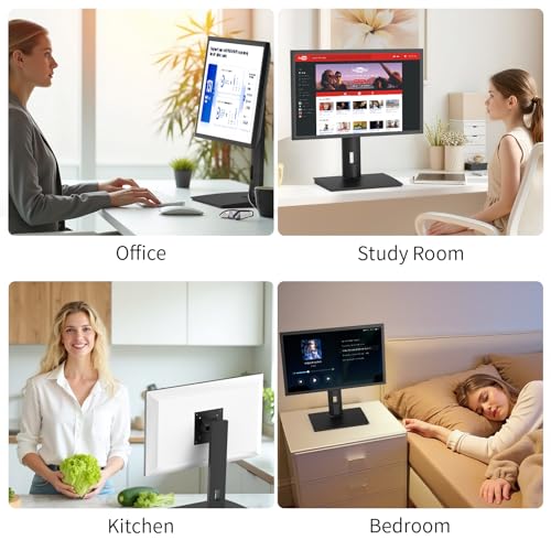 Image of Vesa Monitor Stand with Spring-Adjustable Height, Swivel, Tilt, Rotation Vesa Stand, Compatible with Monitors Within 27 inch and Weighing Between 4.8-7.8lb (Black, Only for 4.8-7.8 lb Monitor)