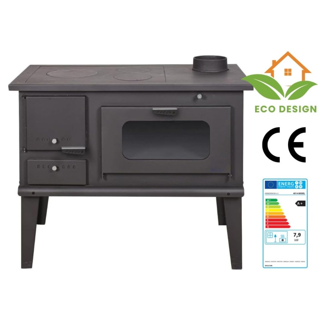 Piec opalany drewnem z piecem BALKAN ENERGY Model 4014 7.9kW