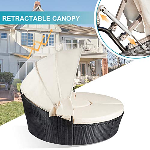 M W Patio Furniture Round Outdoor Daybed Buy Online In Fiji At Desertcart