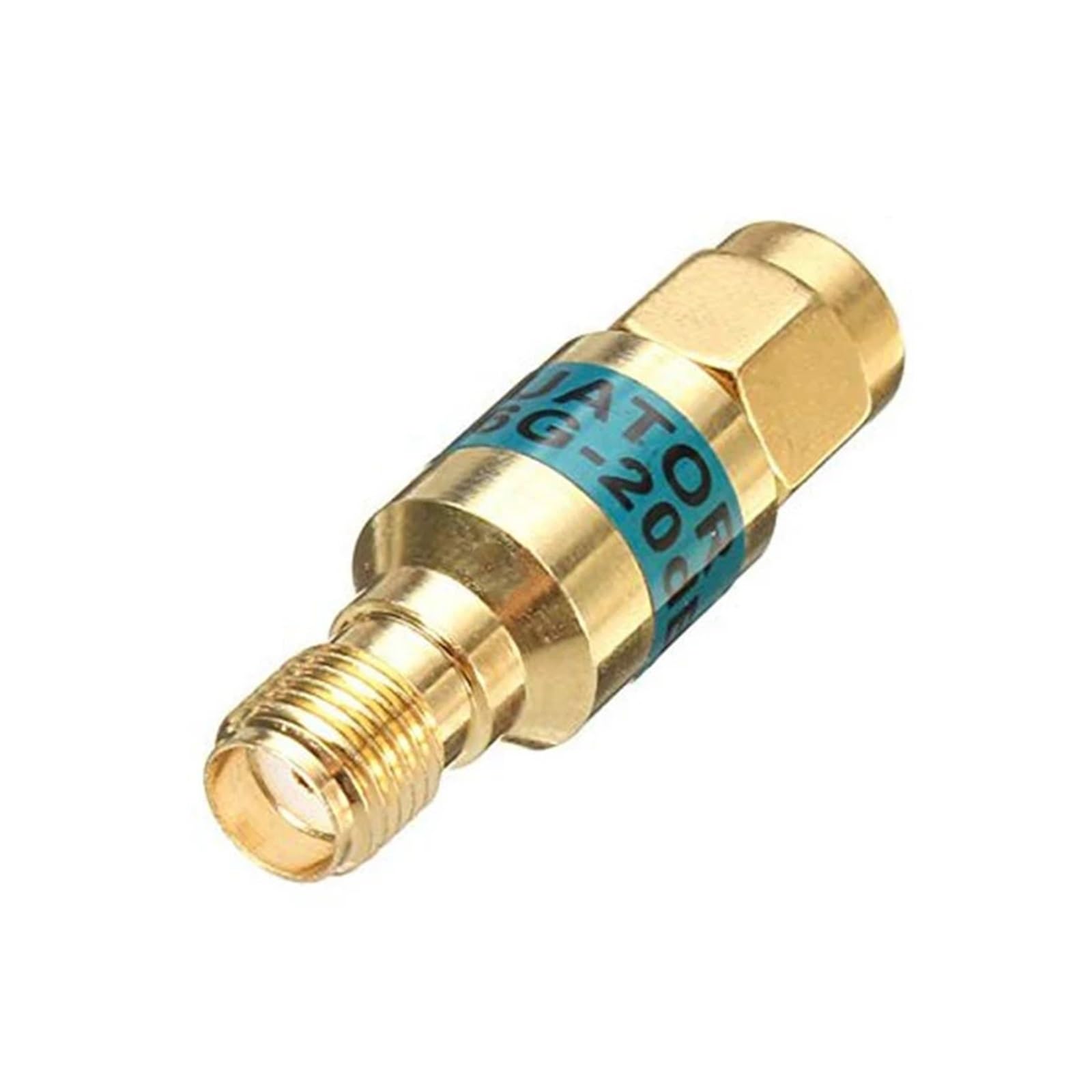réglable Atténuateur SMA 2W en laiton plaqué or, DC-6GHz, 1dB.3dB.5dB.6dB.10dB.15dB.20dB.30db, atténuation 50Ohm(5dB)