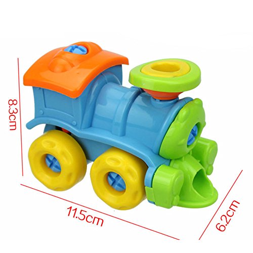 SoundsBeauty Early Learning Airplane Puzzle for Kids Disassembly Assembly Puzzle Educational DIY Toys Helicopter - Thumbnail 4