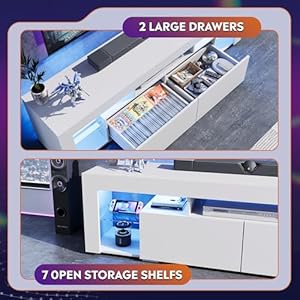 Wlive63inchtvstandledentertainmentcenterfor60to70inchtvmoderntvconsolewith2drawerstvstandsforlivingroomwhite Urban Country Home Decor Wlive 63 inch tv stand led entertainment center for 60 to 70 inch tv modern tv console with 2 drawers tv stands for living room white urban country home decor